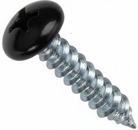 14A X 1 1/2 PHIL PAN SMS ZINC PT.#18 BLACK